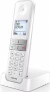 PHILIPS ασύρματο τηλέφωνο D4701W/34, με ελληνικό μενού, λευκό D4701W-34